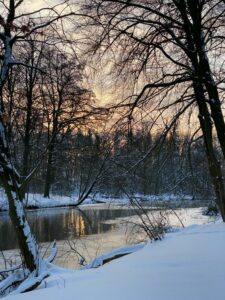 Winterlandschaft an der Ems